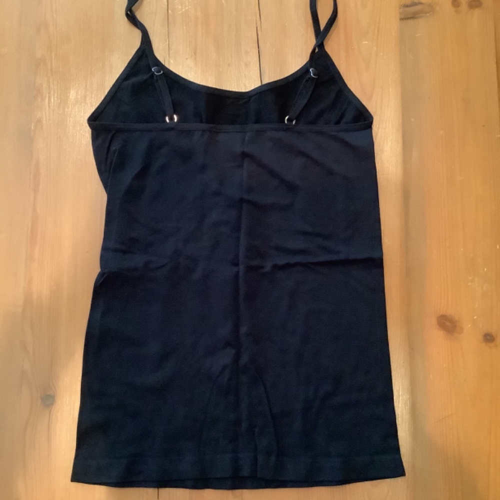 Solid Black Microfiber/Spandex Cami Top. Small - image 5